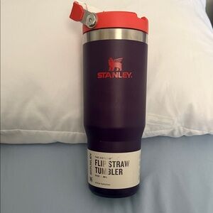 Stanley Plum Tumbler with Coral Lid